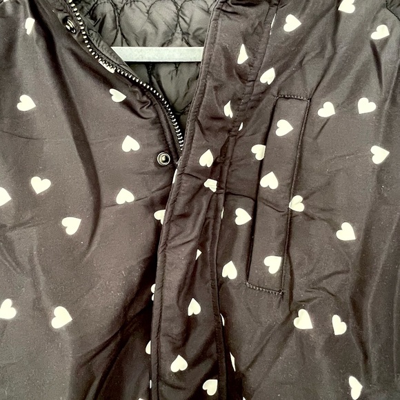NWT OPENING CEREMONY Reversible Heart Print Puffer - Picture 11 of 14